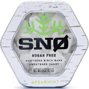 Spearmint KETO Xylitol Candy Chips - SN? 1.5oz Tin - Sugar-Free Candy With Only 2 Ingredients | Low Carbs, Diabetic-Friendly, Non-GMO, Vegan, GF & Kosher | Purest candy in the world!