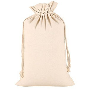 YINGKOR Small Cotton Canvas Muslin Drawstring Bag Bags, Mesh Cloth Bags, Reusable Produce Bags, Pack-2, 24x32cm