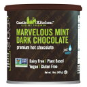 楽天GlomarketCastle Kitchen Marvelous Mint Dark Chocolate Hot Chocolate - Dairy-Free, Vegan Premium Hot Chocolate Mix - Just Add Water - 14 oz