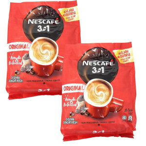ネスカフェ 3-in-1 オリジナル プレミックス インスタント コーヒー シングル サーブ パケット 2 パック、合計 50 スティック 2 Packs Nescafé 3-in-1 ORIGINAL Premix Instant Coffee Single Serve Packets Total 50 Sticks