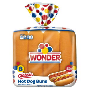 Wonder Bread クラシック ホットドッグ バンズ - 13 オンス Wonder Bread Classic Hot Dog Buns - 13 oz