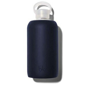 bkr Fifth Ave KXEH[^[{g sp̊炩ȃVRX[utA׌ABPAt[AH􂢋@ΉAs~bhiCglCr[A8IX(1pbN) bkr Fifth Ave Glass Water Bottle with Smooth Silicone Sleeve for Travel, Narrow M
