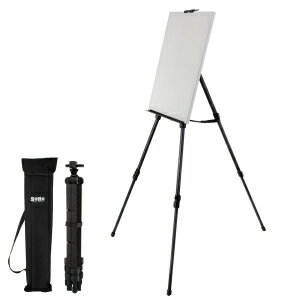 SoHo Urban Artist Travel ting Field Easel - Light Weight Plein Aire Design, Foldable with Adjustable Height and Carry Bag - Black Anodized Aluminum
