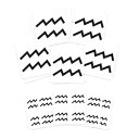 Zodiac Temporary Tattoos | Pack of 15 | MADE IN THE USA | Skin Safe | Removable (Aquarius)