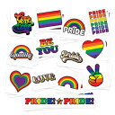 Pride Rainbow Temporary Tattoos Pack of 39 Peace Love Revolution Skin Safe MADE IN THE USA Removable