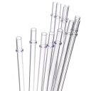 Dakoufish 9 Inch Clear Reusable Thick Tritan Drinking Straws for 16 oz 20 oz Mason Jar Tumblers,Dishwasher safe Set of 12 Pcs Straws with Cleaning Brush (9inch, Clear)