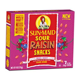 サンメイド ミックスベリーサワーレーズン 0.7オンス、7個入 Sun-Maid Mixed Berry Sour Raisins 0.7 oz, 7-Count