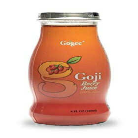 楽天GlomarketGogee Goji Juice - Pure Natural Fruit Drink with Real Goji Berries and Natural Fresh Fruit Blend - Great Alternative to Teas, Herbs, Supplements, Glass Bottle, 8 Oz （240 ml） - Pack of 12 （Original）