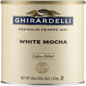 Ghirardelli Chocolate Company Mix, White Mocha Frappe, 49.92 oz,(Pack of 1)