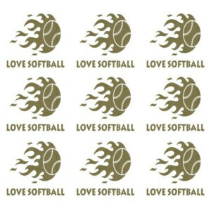 Softball Temporary Tattoo Pack of 24, Gift for Girls Team Player, Goodie Bag Filler