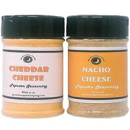 Premium CHEDDAR LOVERS Popcorn Seasoning Variety 2 Pack Nacho Cheddar Popcorn Seasoning Cheddar Cheese Popcorn Seasoning Crafted in Small Batches with Premium Farm Fresh Ingredients