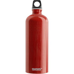 Sigg - Aluminum Water Bottle - Traveller Red - Climate Neutral Certified - Suitable for Carbonated Beverages - Leakproof & Lightweight - BPA Free - 34 oz