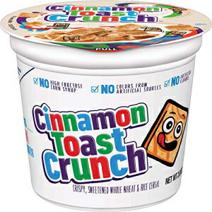 シナモン トースト クランチ カップ シリアル 2 オンス 6 カウント (10 個パック) Cinnamon Toast Crunch Cup Cereal, 2 Oz, 6 Count (Pack of 10)