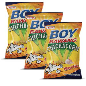 ボーイ バワン チチャコーン ガーリック風味 3 パック 1 パックあたり 3.54 オンス 3 Packs Boy Bawang Chichacorn Garlic Flavor 3.54 Oz Per Pack