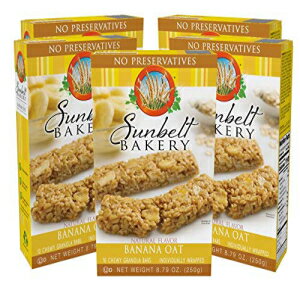 Sunbelt Bakery Banana Oat Chewy Granola Bars, 50-0.9 OZ Bars (5 Boxes)