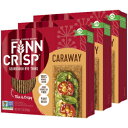 Finn Crisps Rye Crispbread with Caraway 7oz | Thin, Crispy Rye Flatbreads with Caraway | Multipack of Authentic Finnish Sourdough Crispbread | Caraway Rye Crackers by Finn Crisp [3 Boxes x 7oz]