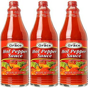 グレース ホットペッパーソース 6 FL オンス 3 個パック Grace Hot Pepper Sauce 6 FL Oz 3pk