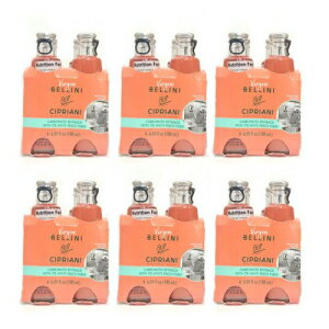 Cipriani Peach Bellini Mix - White Peach Cocktail Mixers with Peach Puree & Sparkling Water - Non-Alcoholic Virgin Bellini Drink, Add Peach Flavoring to a Cocktail, Pack of 24