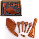 4/4, Yinfente 4/4 Violin Kit Full Size Violin Accessories Rosewood Violin Peg Tailpiece Chin Rest End pin (4/4)