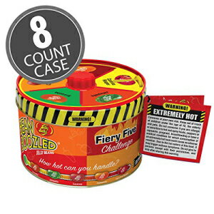 Jelly Belly BeanBoozled Fiery Five Xsi[ - 3.36 IX - 8 JEgP[X - - {AA\[X璼 Jelly Belly BeanBoozled Fiery Five Spinner Tin - 3.36 oz - 8 count case - - Genuine, Official, Straight from