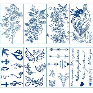 Aresvns Semi Permanent Tattoo for Men Women and kids,Realistic Temporary Tattoo Waterproof and Long-Lasting 1-2 Weeks,