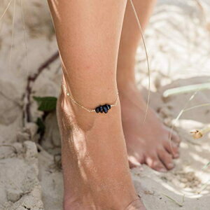 14K S[htBh̃Tt@CAr[Yo[ANbg - {̕ Sapphire Bead Bar Anklet in 14K Gold Fill - Genuine Gemstone