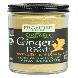 Frontier Natural Products ジンジャールート、Og、粉砕、1.50 オンス Frontier Natural Products Ginger Root, Og, Ground, 1.50-Ounce