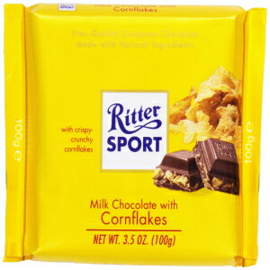 楽天GlomarketRitter Sport, Milk Chocolate with Cornflakes, 3.5 oz