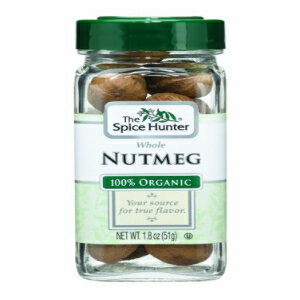 The Spice Hunter ナツメグ、ホール、オーガニック、1.8 オンス瓶 (12 個パック) The Spice Hunter Nutmeg, Whole, Organic, 1.8-Ounce Jars (Pack of 12)