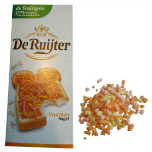 De Ruijter フルーツ スプリンクル (ヴルヒテン ハーゲル)、400 Gr (14.1 オンス)、1 箱 De Ruijter Fruit Sprinkles (Vruchten Hagel), 400 Gr (14.1 Oz), 1 Box