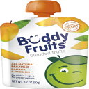 Buddy Fruits Pure Blended Fruit To Go Apple, Mango, Banana and Passion Fruit Applesauce | 100% Real Fruit | No Sugar, Non GMO, Vegan, No Preservatives, Certified Kosher | 3.2oz Pouch 18 Pack