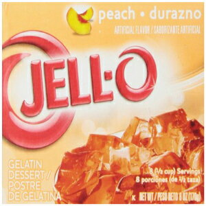 Jell-O ピーチ ゼラチン ミックス 6 オンス ボックス (6 個パック) Jell-O Peach Gelatin Mix 6 Ounce Box (Pack of 6)