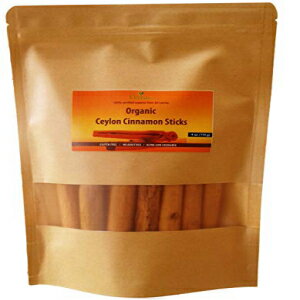 オーガニックセイロンシナモンスティック 3インチ (4オンス)、トゥルーシナモン、スリランカ産プレミアムグレード Organic Ceylon cinnamon sticks 3" (4 oz), True Cinnamon, Premium Grade from Sri Lanka