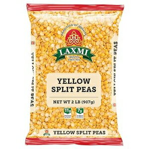 Laxmi ブランド イエロー スプリット ピー、ハウス オブ スパイス (2ポンド) Laxmi Brand Yellow Split Peas, House of Spices (2lb)