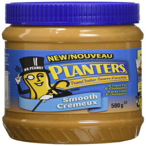 Planters、スムースピーナッツバター、500g/17.6オンス、{カナダから輸入} Planters, Smooth Peanut Butter, 500g/17.6oz., {Imported from Canada}