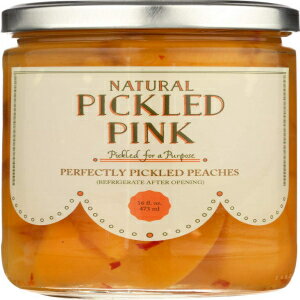 楽天GlomarketPickled Pink Foods Peaches Pickled, 16 Oz