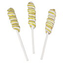 Mini Twisty Lollipops, Unicorn Pops, Nostalgic Candy, Suckers, 24 Pieces, Individually Wrapped, Gold