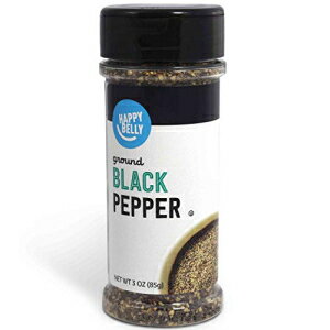 Amazon ブランド - ハッピーベリー 粗挽きブラックペッパー、3オンス Amazon Brand - Happy Belly Coarse Ground Black Pepper, 3 Oz