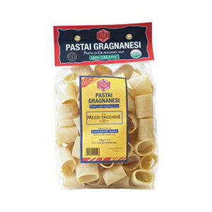 メッツィ パッケリ オーガニック イタリアン パスタ ディ グラニャーノ | IGP 保護 | 17.6オンス | 500グラム Mezzi Paccheri Organic Italian Pasta di Gragnano | I.G.P. Protected | 17.6 Ounce | 500 Gram