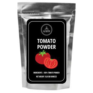 Tomato Powder 5lb by Naturevibe Botanicals | Non GMO and Gluten Free | Adds Flavor and Taste | Great for Skin | Bulk Bag 80 Ounces