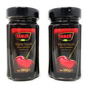 タメック サワーチェリージャム (2パック、合計760g) Tamek Sour Cherry Jam (2 Pack, Total of 760g)