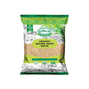 Aiva オーガニックセサミシード 7 オンス USDA 認定 サラダトッパー Aiva Organic Sesame Seeds 7 Ounce USDA certified, Salad Topper