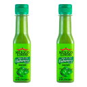 Mexico Lindo Green Habanero Hot Sauce Real Green Habanero Chili Pepper Enjoy with Mexican Food, Seafood Pasta 5 Fl Oz Bottles (Pack of 2)