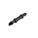 Raindrip R312CT Drip Irrigation Fittings Single Barbed Coupling Connectors, 1/4-Inch, 5 Per Bag, for Trees, Shrubs, Gardens, Black