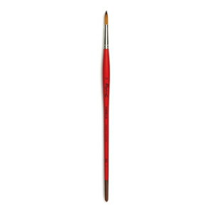 Raphael Kaerell Long Handle Oil Acrylic Brush, Round, 14, Natural