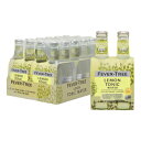 フィーバーツリーウォーター 人工甘味料不使用 レモントニック 163.2液量オンス（24個パック） Fever-Tree Water, No Artificial Sweeteners, Lemon Tonic, 163.2 Fl Oz (Pack of 24)