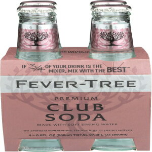 Fever-Tree Club Soda, 6.8 Fl Oz (Pack of 4)