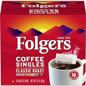 19 Count (Pack of 1), Classic, Folgers Coffee Singles (19 per box)