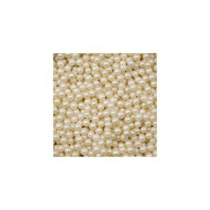 O 039 Creme Ivory Edible Sugar Pearls Cake Decorating Supplies for Bakers: Cookie, Cupcake Icing Toppings, Beads Sprinkles For Baking, Certified, Candy Sugar Ball Accents (8mm, 32 oz)