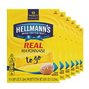 Glomarket㤨Hellmann's Real Mayonnaise To Go Packets 10 Ct, Pack of 6 For a Creamy Sandwich Spread or Condiment Gluten Free 3.8 oz, 6 CtפβǤʤ4,515ߤˤʤޤ
